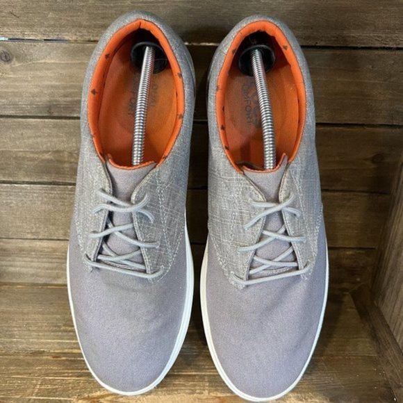 Mens Crocs Citilane Gray Canvas Comfort Shoes Sneakers Size 13 M GUC - Picture 3 of 6